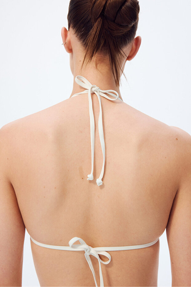 Dolgulu Üçgen Bikini Üstü - 5