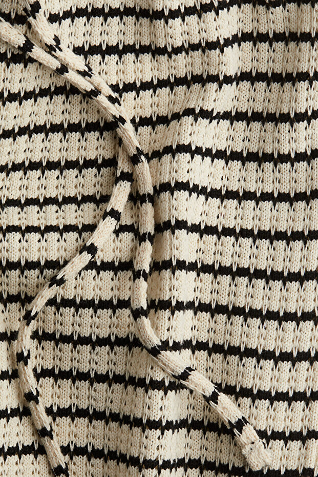 Tekstüre Triko Pantolon - 4