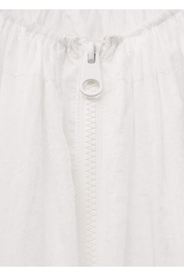 Shirring Semi-Transparent Jacket - 8