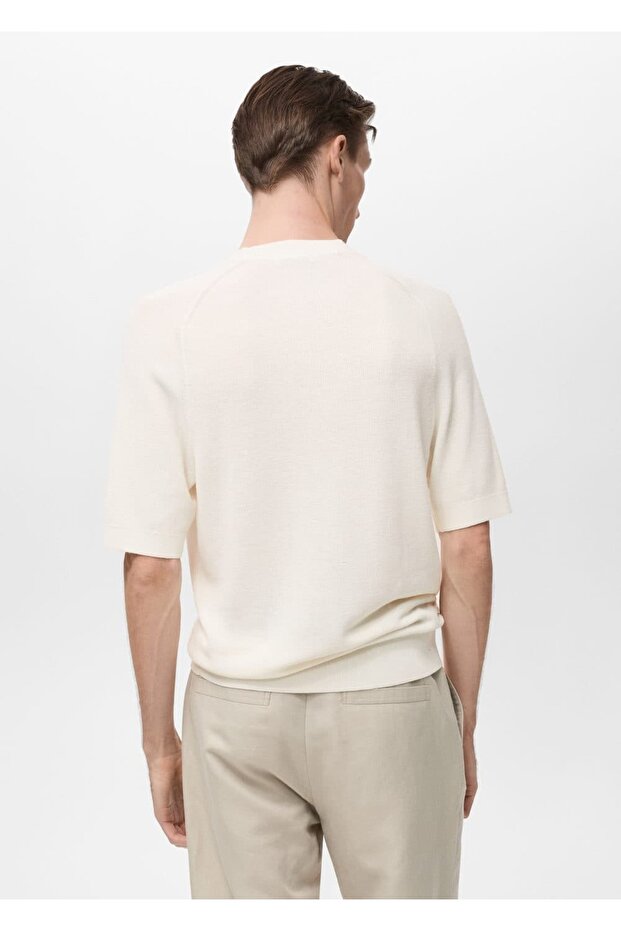 Kalıplı triko tişört - 4