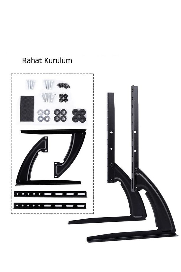 Tv Stand Masaüstü Stand 32-75inç Sabit Tv Yükseltme Lcd Taban Braketi Mönitör Lcd Led - 6