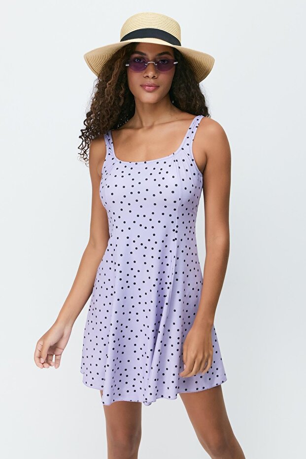 Elbise Mayo 7783 Mor - 1