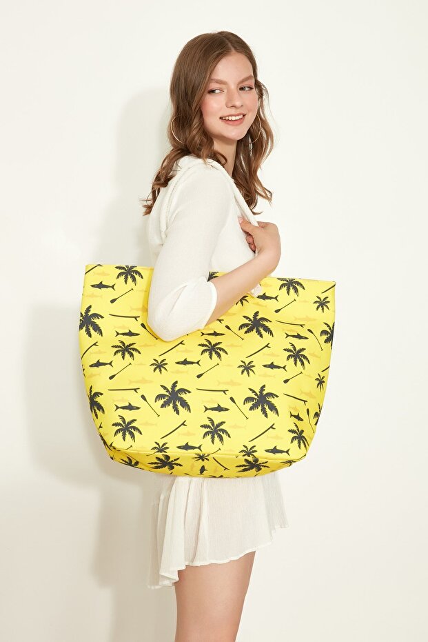 Y2670-19 Women's Beach Bag Multicolor