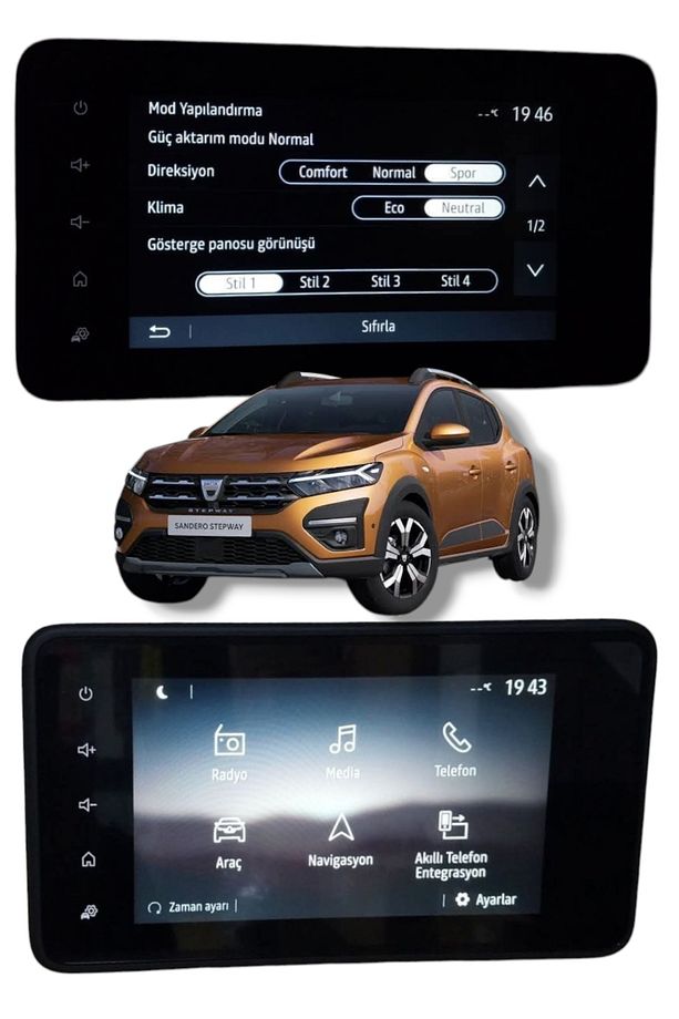 Dacia Jogger - Sandero Stepway 2021> Sonrası İçin Uyumlu Navigasyon Multimedya 280214778R - 3