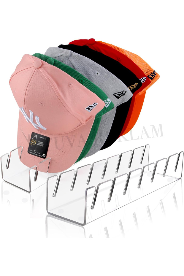 Transparent Plexi Cabinet Inside Hat Display Stand Organizer
