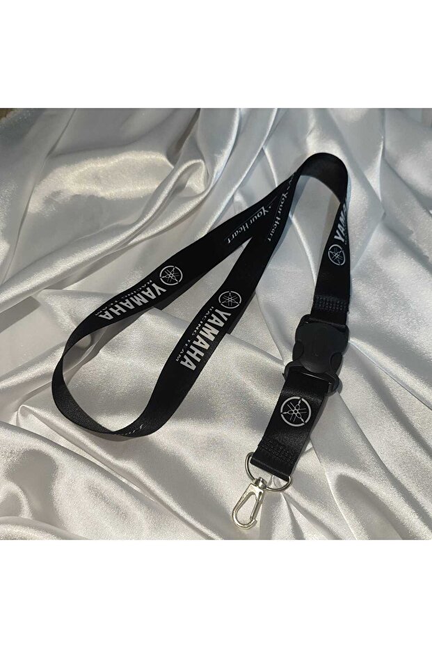 Yamaha Black Motor Neck Strap Rope, Compatible Mirror Strap Rope, Keychain Rope Moto Accessory