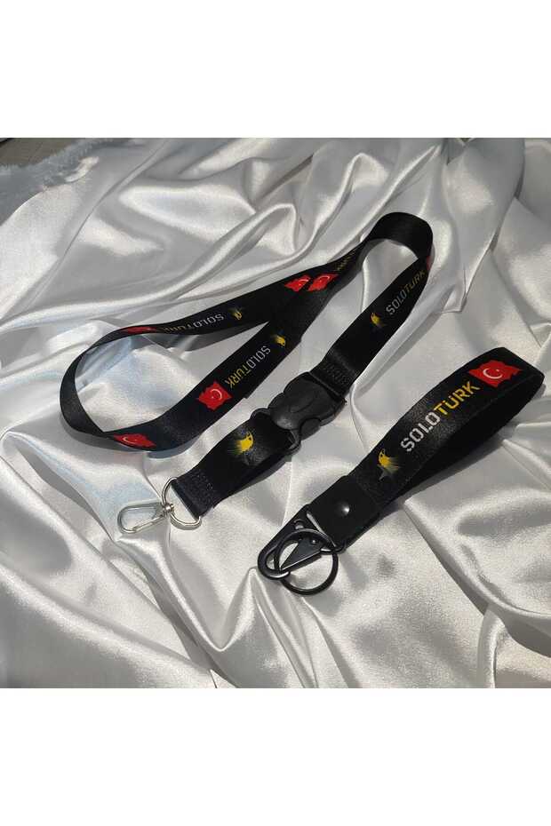 Soloturk Key Chain and Neck Hanging Rope Set Quality Auto - Moto Accessory