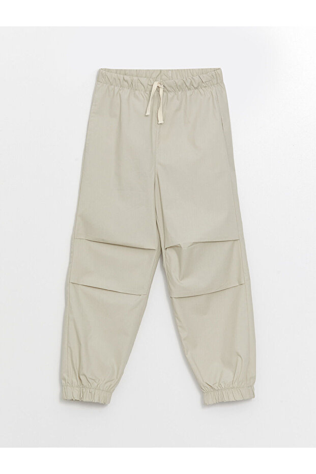 Green Comfortable Fit Boys' Jogger Pants with Elastic Waist (S4)