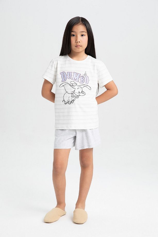 Kız Çocuk Disney Dumbo Pijama Takımı Kısa Kollu Üst Şort C1966a824sm - 3