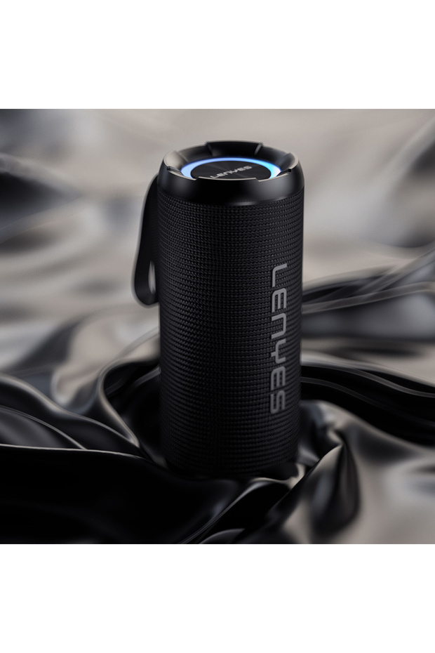 S871 RGB Işıklı Taşınabilir Su Geçirmez TWS Bluetooth Hoparlör Siyah - 3