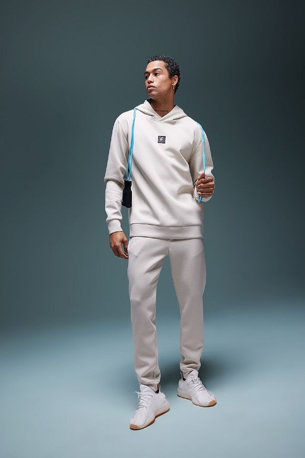 Fit Slim Fit Çift Cepli Esnek Paça Skuba Dalgıç Kumaş Jogger Eşofman Altı B9436ax24sp - 2