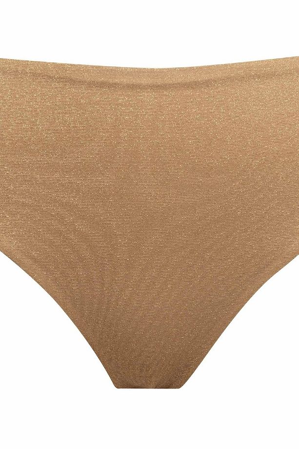 Regular Fit Parlak Kumaş Yüksek Bel Bikini Altı-fall In Love C3180ax24sm - 3