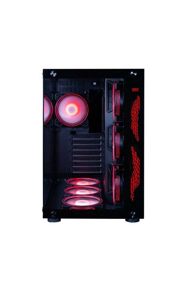 Warfire 7x Argb Fan Usb 3.0 Psu Yok Atx Gaming Bilgisayar Kasası Siyah - 3