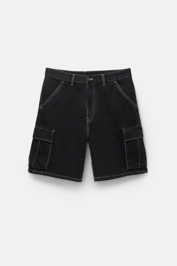 Denim kargo jort - 6