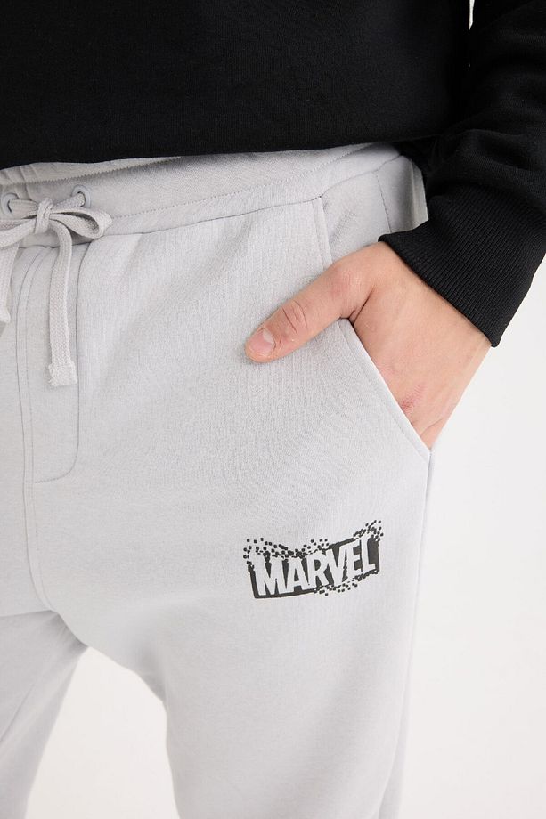 Marvel Logo Only Regular Fit Eşofman Altı Beli Bağcıklı Cepli C6514ax24au - 5
