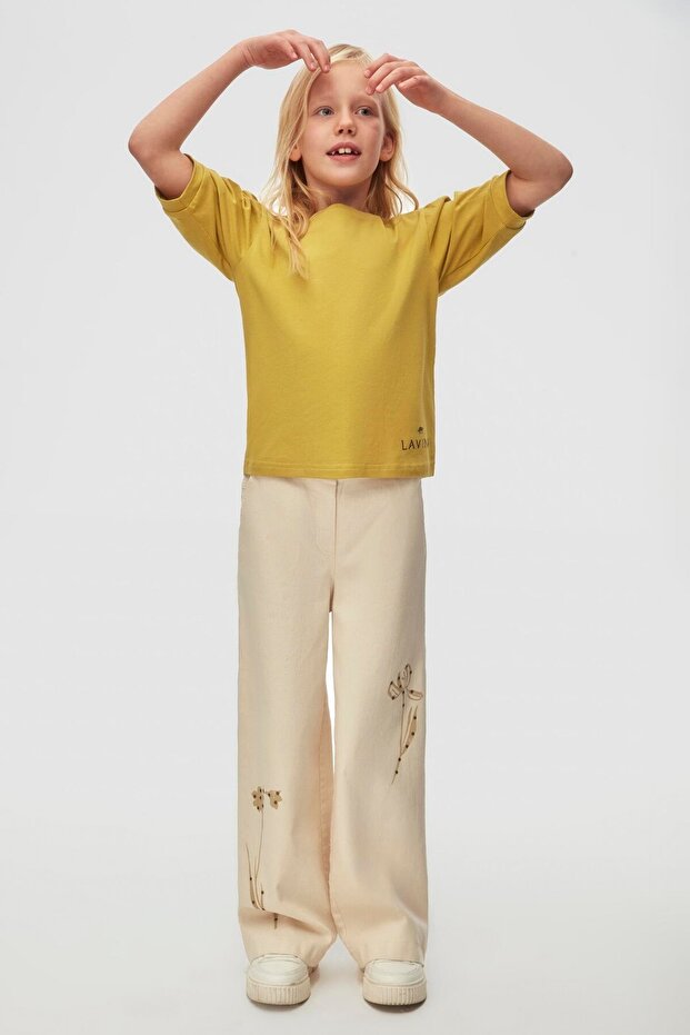 Girl's Petunia Pants 8-14 Years Old Cream