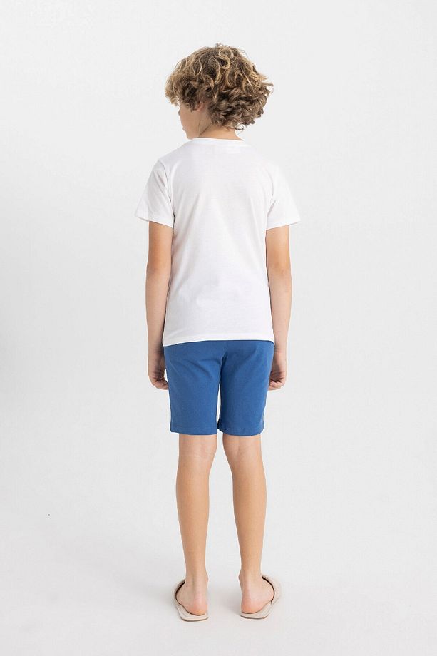 Erkek Çocuk Sonic the Hedgehog Kısa Kollu Şortlu Pijama Takımı C5508A824SM - 6