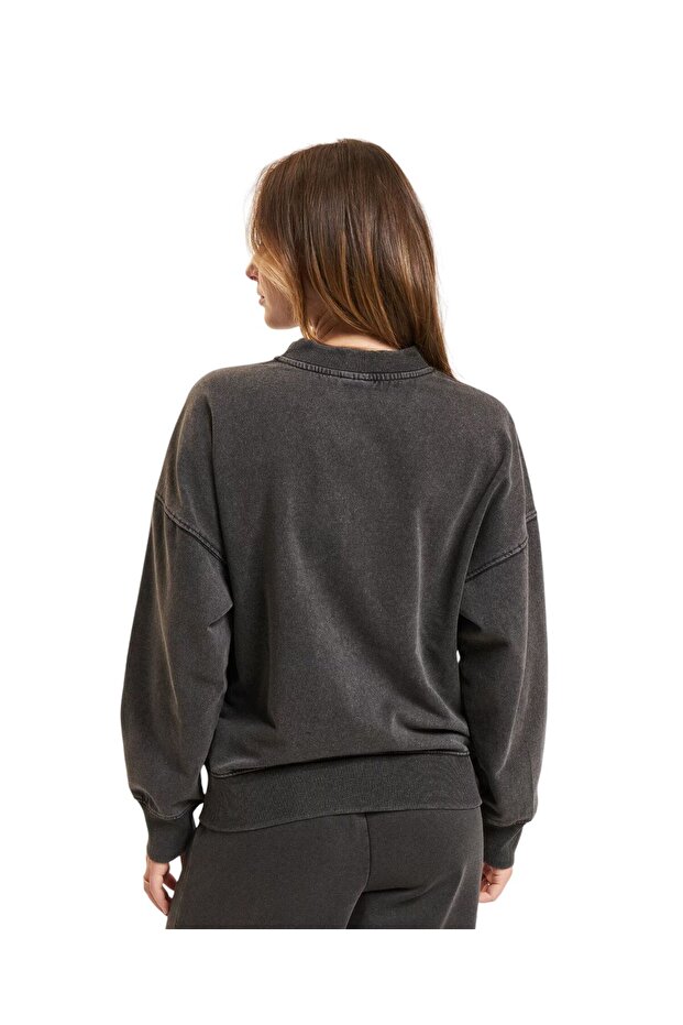 Kadın Fermuarlı Sweatshirt - 3