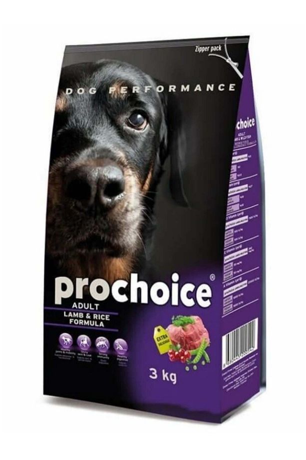 Pro Choice Adult Lamb Kuzu Etli Yetişkin Köpek Maması 3 Kg - 1