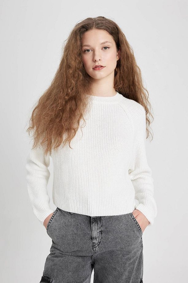 Coool Regular Fit Bisiklet Yaka Basic Düz Triko Kazak L2567az24wn - 8