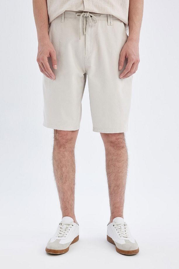 Regular Fit Düz Paça Gabardin Bermuda Şort C5397ax24sm - 2