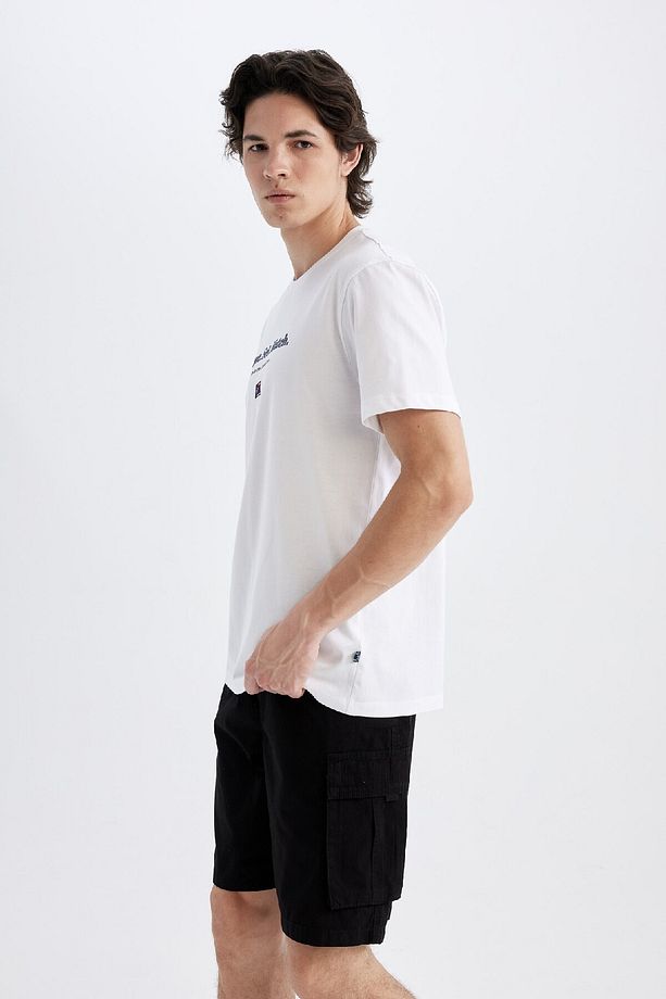 Relax Fit Düz Paça Gabardin Kargo Bermuda Şort C5400ax24sm - 4
