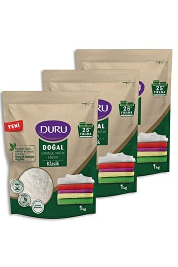 Granül Matik Sabun Klasik 25 Yıkama 2 X 1 Kg 3 Adet - 1