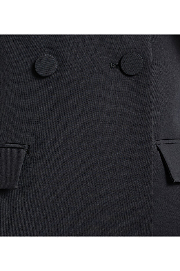 بليزر بأكمام طويلة وصدر مزدوج - 5