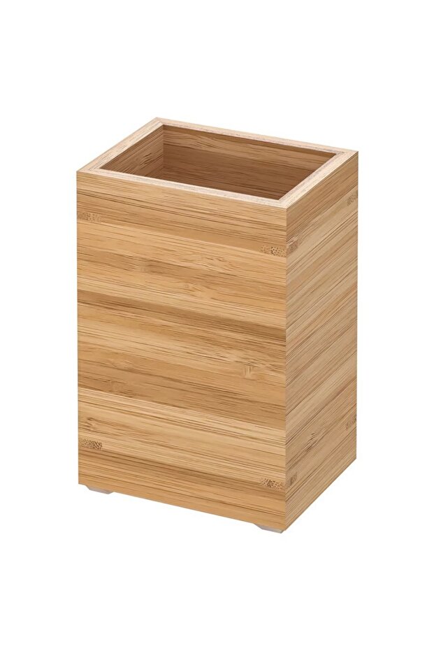 DRAGAN Toothbrush Holder, Bamboo – 12 cm Height, Natural Finish – IKEA