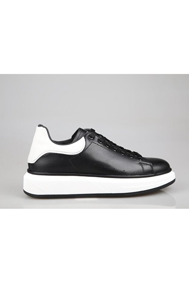 21028 Genuine Leather Black Men's Casual Shoes