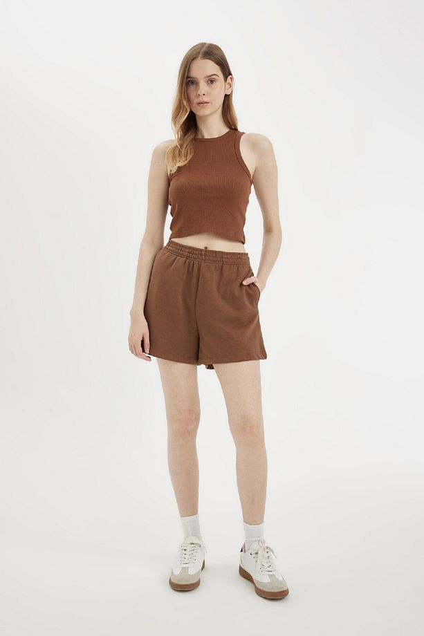 Regular Fit Beli Lastikli Basic Düz Şort Z5071az24sm - 2