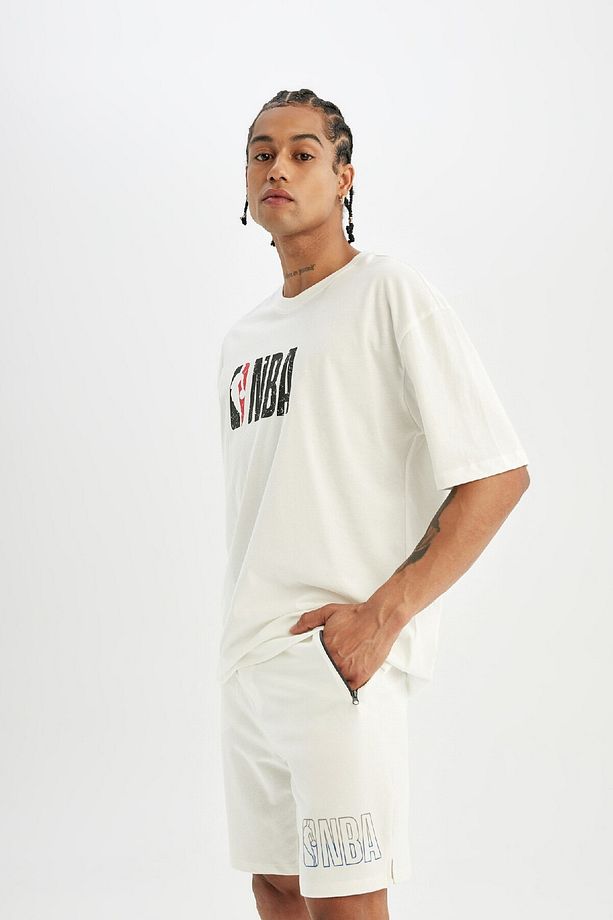 DeFactoFit NBA Wordmark Standart Fit Kısa Paça Şort B9905AX24SM - 3