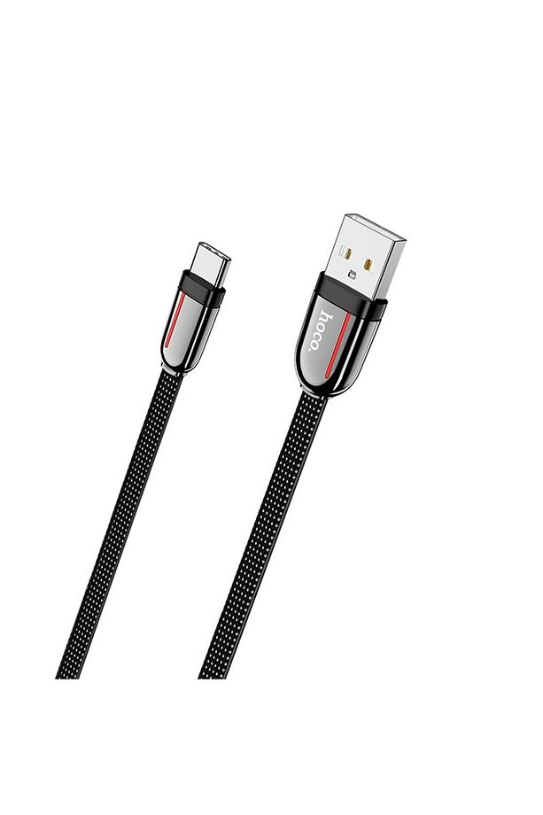 U74 3a Qc3 Iphone Android Uyumlu Type-c To Usb Hızlı Şarj Veri Kablosu Siyah 1.2 Metre - 3