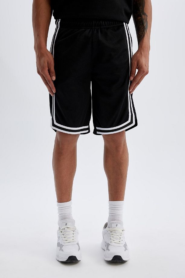 DeFactoFit Standart Fit Sporcu Kısa Paça Ağır Kumaş Şort C1840AX24SM - 4