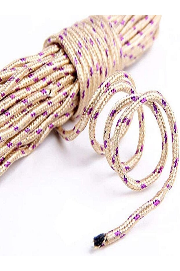 حبل غسيل متعدد الألوان بطول 20 مترًا، متعدد الاستخدامات ومتين للاستخدام في الأعمال اليدوية - 5