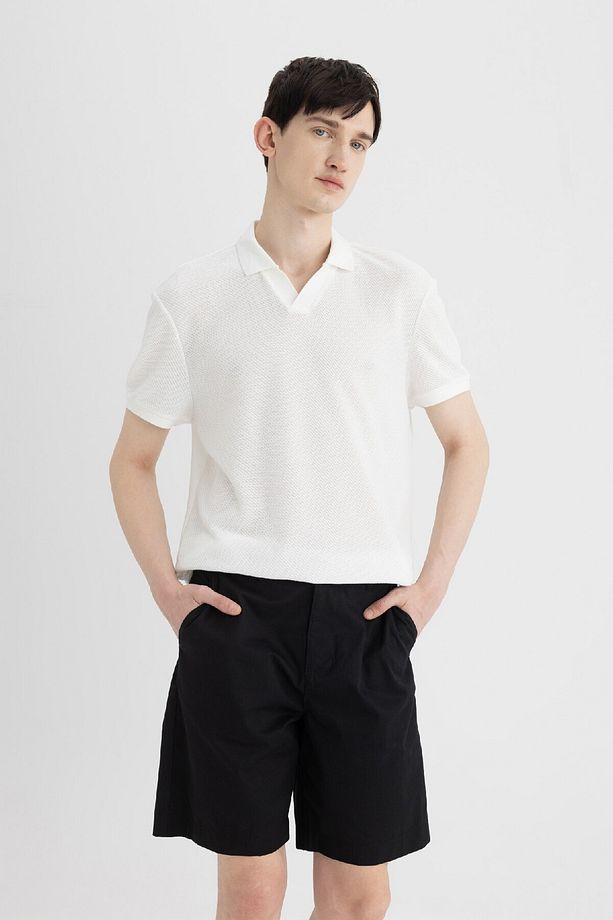 Regular Fit Gabardin Bermuda Şort C7684ax24sm - 3