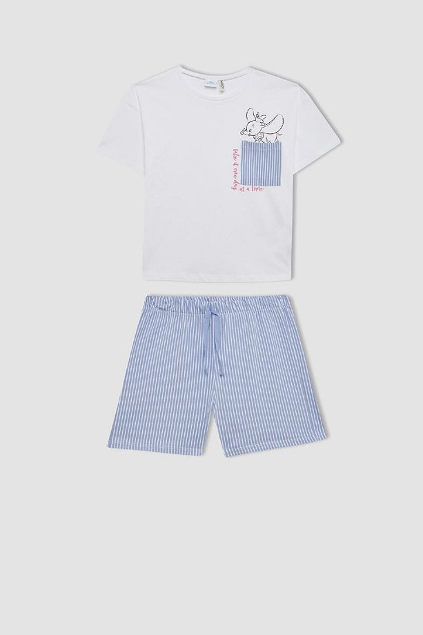 Kız Çocuk Disney Dumbo Pijama Takımı Kısa Kollu Üst Şort C8518a824sm - 6