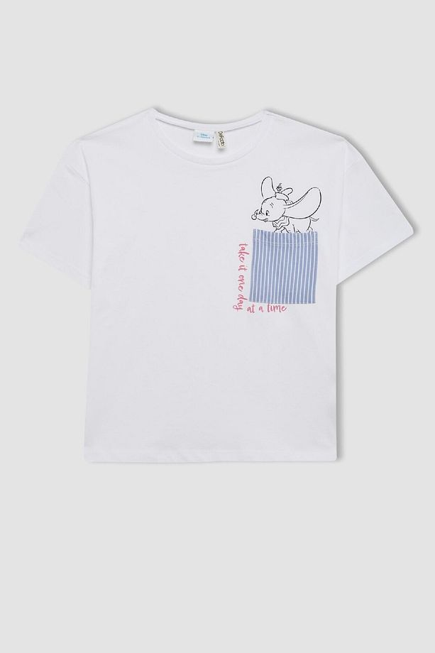 Kız Çocuk Disney Dumbo Pijama Takımı Kısa Kollu Üst Şort C8518a824sm - 7