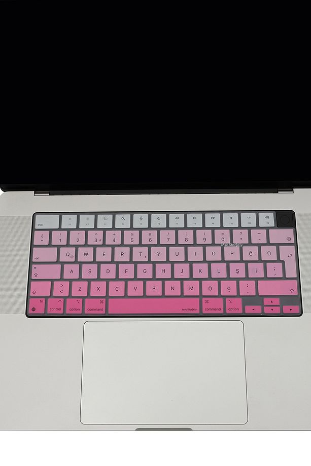 Macbook Kılıf Klavye Koruyucu Air Pro M1-m2-m3-m4 (TÜRKÇE Q) A2681 A2941 A2442 A2485 A3113 Gradient - 5