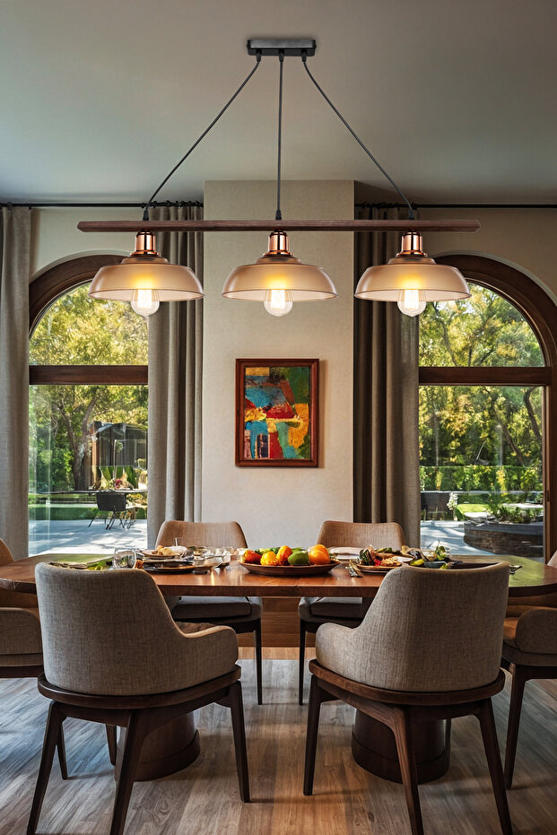 Arya Üçlü Avize Bal - 1