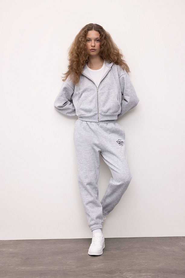Coool Jogger Eşofman Altı Baskılı Beli Paçası Lastikli Cepli Basic Düz X5391az24wn - 1