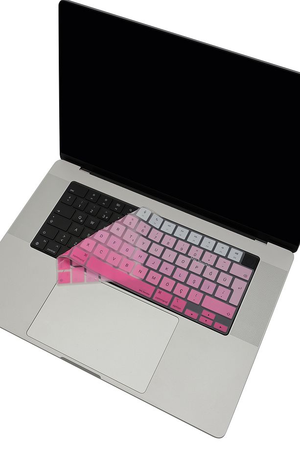 Macbook Kılıf Klavye Koruyucu Air Pro M1-m2-m3-m4 (TÜRKÇE Q) A2681 A2941 A2442 A2485 A3113 Gradient - 6