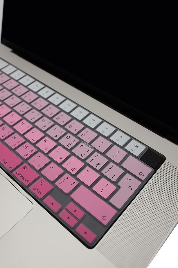 Arapça Klavye Macbook Kılıf Air Pro M1-m2-m3-m4 A2681 A2941 A2442 A2485 3241 (UK-EU) Uyumlu Gradient - 4