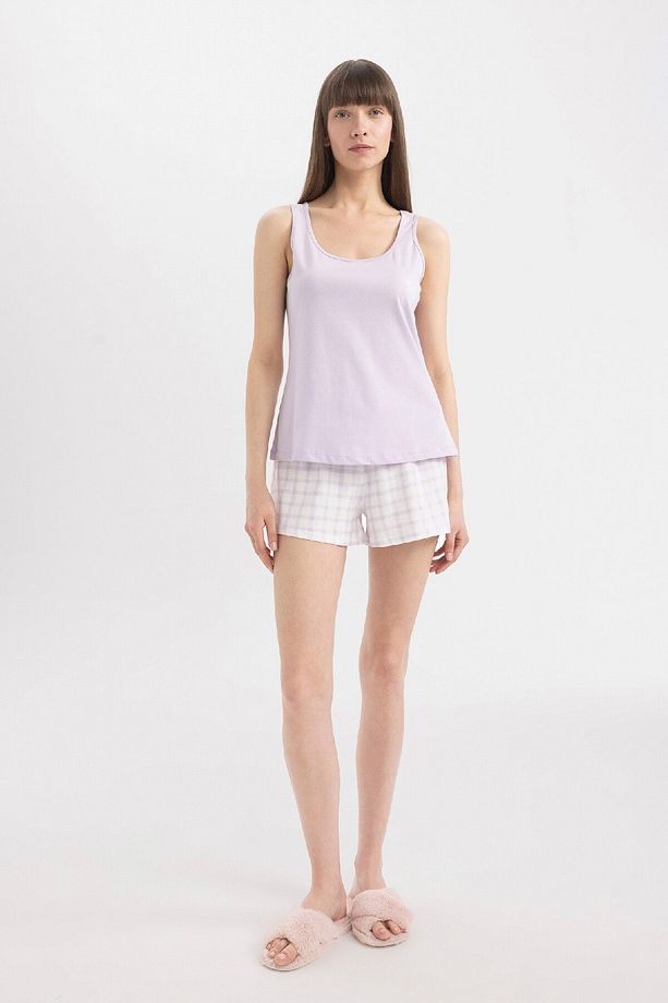 Fall In Love Pijama Takımı Askılı Üst Desenli Şort Alt C7898axpr77 - 1