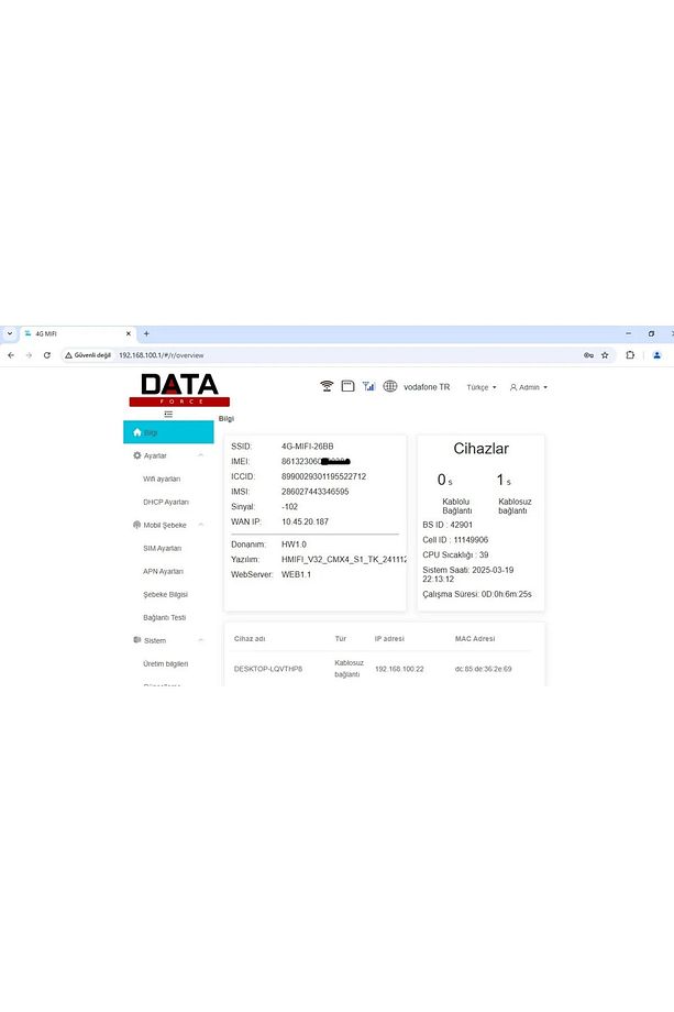 4g/5g Mobil Sim Kartlı Wifi Router 150mbps 3000mah Taşınabilir Hotspot Modem - 4