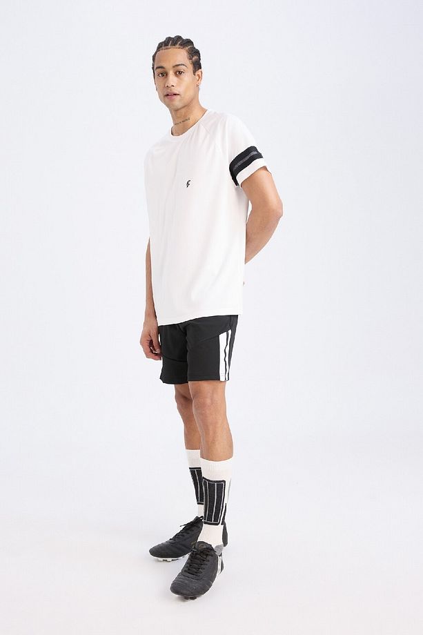 Fit Slim Fit Dar Kesim Sporcu Kısa Paça Skuba Dalgıç Kumaş Şort D0673ax24au - 5