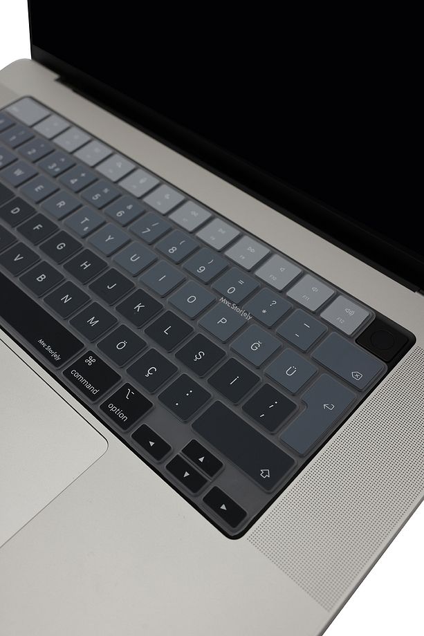 Macbook Kılıf Klavye Koruyucu Air Pro M1-m2-m3-m4 (TÜRKÇE Q) A2681 A2941 A2442 A2485 A3113 Ombre - 4