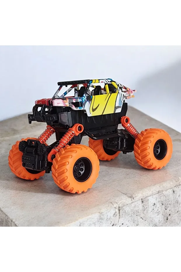 Pull and Drop 4X4 Jeep Toy Car with Shock Absorber - 1
