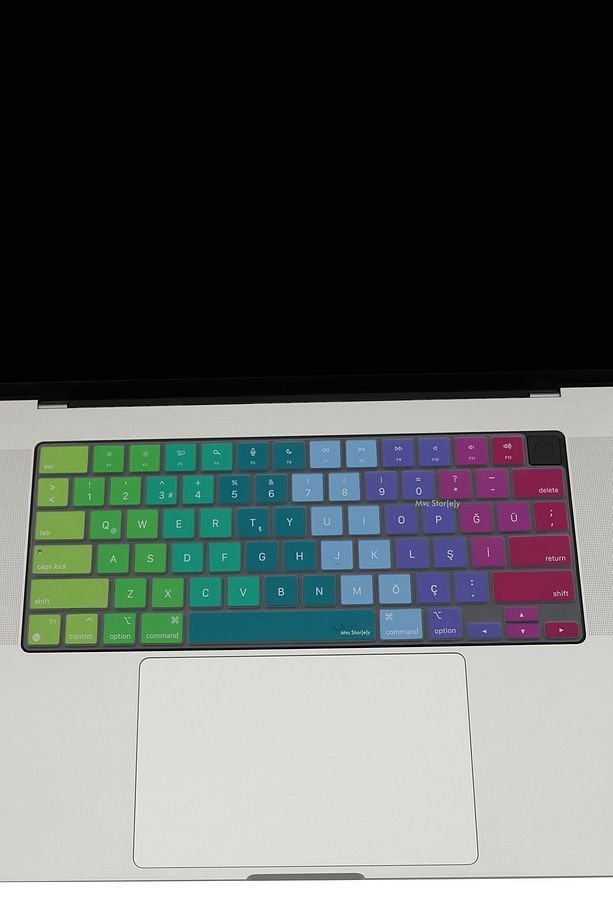 Macbook Kılıf Klavye Koruyucu Air Pro M1-m2-m3-m4 (US TO TR) A2681 A2941 A2442 A2485 Uyumlu Dazzle - 5