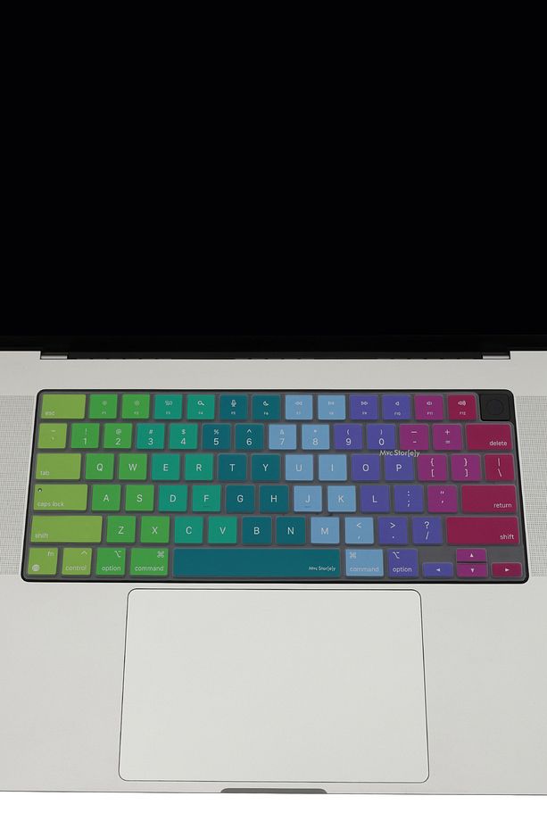 Macbook Kılıf Air Pro M1 M2 M3 M4 Klavye Koruyucu Ingilizce Baskı (US-ABD) A2681 A2941 A2442 A2485 - 5